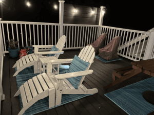 Rooftop Deck build on third floor of Historical House in Walpole MA