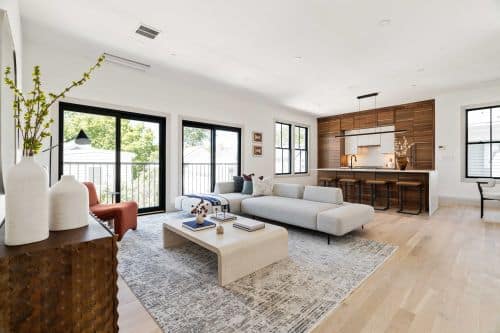 living room open floor plan - Boston Framer - Cambridge MA
